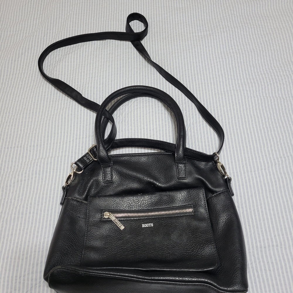 Roots Black Faux Leather Women's Bag